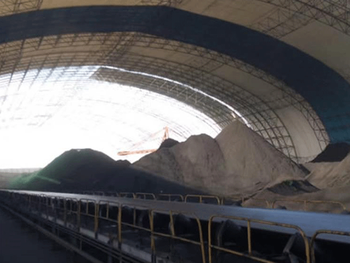 北海煤棚料仓网架